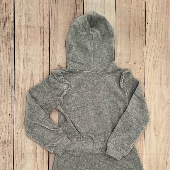 Juicy Couture girls Velour Hooded Dress Gray Heather size 6 - Picture 7 of 7